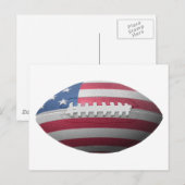 Amerikaanse vlag voor Football Briefkaart (Voorkant / Achterkant)