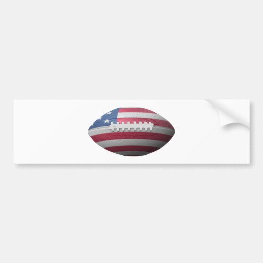 Amerikaanse vlag voor Football Bumpersticker (Voorkant)