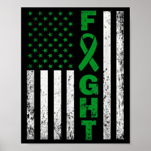 Amerikaanse vlag voor geestelijke gezondheid poster