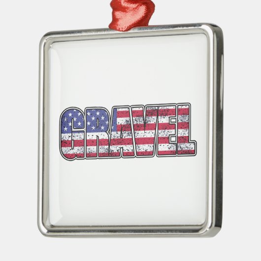 Amerikaanse vlag voor grindfietsen metalen ornament (Links)