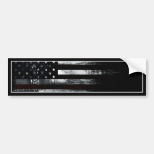 Amerikaanse vlag voor industriegrond bumpersticker