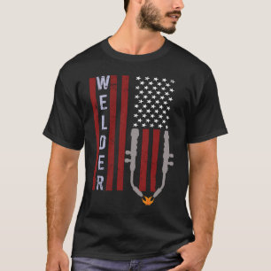 Amerikaanse vlag voor lassen T-shirt