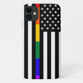Amerikaanse vlag voor LGBTQ Case-Mate iPhone Case (Achterkant)