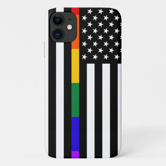 Amerikaanse vlag voor LGBTQ Case-Mate iPhone Case (Achterkant)