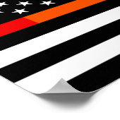 Amerikaanse vlag voor LGBTQ Poster (Hoek)