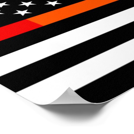 Amerikaanse vlag voor LGBTQ Poster (Hoek)