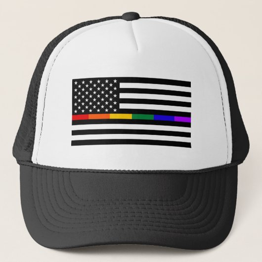 Amerikaanse vlag voor LGBTQ Trucker Pet (Voorkant)
