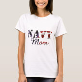 Amerikaanse vlag voor mam Navy T-shirt (Voorkant)