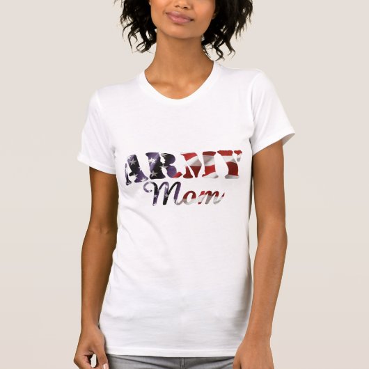 Amerikaanse vlag voor mam t-shirt (Voorkant)
