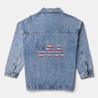 Amerikaanse vlag voor mannen Kinder jongen van Ame Denim Jacket