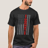 Amerikaanse vlag  voor mannen t-shirt (Voorkant)