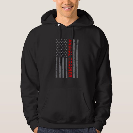 Amerikaanse vlag voor mannen vader Hoodie (Voorkant)