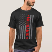 Amerikaanse vlag  voor mannen vader t-shirt (Voorkant)