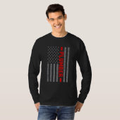 Amerikaanse vlag -  voor mannen vader t-shirt (Voorkant volledig)