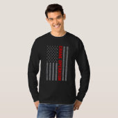 Amerikaanse vlag voor mannen vader T-shirt (Voorkant volledig)
