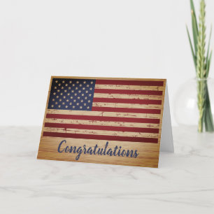 Amerikaanse vlag voor militair soldaat Patriottisc Kaart