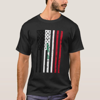 Amerikaanse vlag voor nieuw Amerikaans burgergesch T-shirt