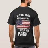 Amerikaanse vlag voor openbaarmaking, als je aanst t-shirt (Achterkant)