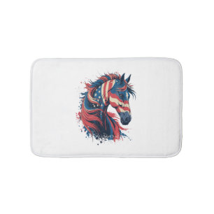 Amerikaanse vlag voor paarden badmat