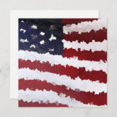 Amerikaanse vlag voor papiermachines kaart (Voorkant / Achterkant)