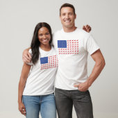Amerikaanse vlag voor patriottische paarden t-shirt (Unisex)