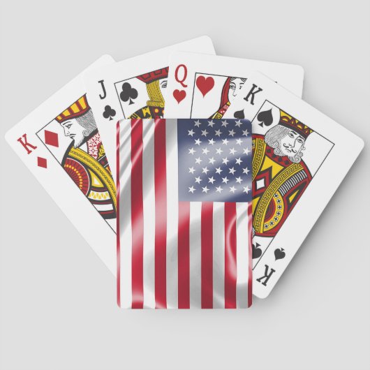 Amerikaanse vlag voor pokerspeelkaarten pokerkaarten (Achterkant)