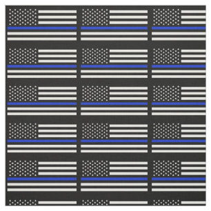 Amerikaanse vlag voor politie stof