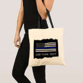 Amerikaanse vlag voor politie tote bag (Voorkant (product))