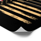 Amerikaanse vlag voor poolspeler poster (Hoek)