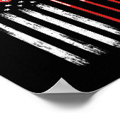 Amerikaanse vlag voor poolspeler poster (Hoek)