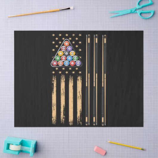 Amerikaanse vlag voor poolspeler tissuepapier (Craft)