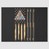 Amerikaanse vlag voor poolspeler tissuepapier (Voorkant)