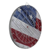 Amerikaanse vlag voor rode, witte en blauwe Amerik Dartbord (Voorkant Links)