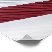 Amerikaanse vlag voor rode, witte en blauwe Amerik Poster (Hoek)