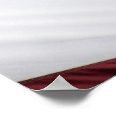 Amerikaanse vlag voor rode, witte en blauwe Amerik Poster (Hoek)