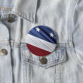 Amerikaanse vlag voor rode, witte en blauwe Amerik Ronde Button 7,6 Cm (In situ)