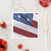 Amerikaanse vlag voor rode, witte en blauwe Amerik Servetten (Insitu)