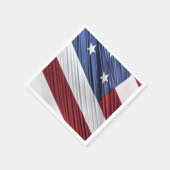 Amerikaanse vlag voor rode, witte en blauwe Amerik Servetten (Hoek)