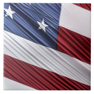 Amerikaanse vlag voor rode, witte en blauwe Amerik Tegeltje