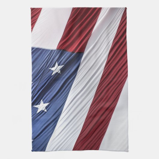 Amerikaanse vlag voor rode, witte en blauwe Amerik Theedoek (Verticaal)