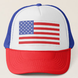 Amerikaanse vlag voor rood, wit en blauw patriotti trucker pet