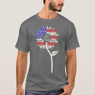 Amerikaanse vlag voor Sind Sunflower T-shirt
