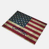 Amerikaanse vlag voor sterren en strips deurmat (Schuin)