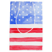 Amerikaanse vlag voor sterren en strips medium cadeauzakje (Achterkant)
