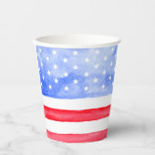 Amerikaanse vlag voor sterren en strips papieren bekers (Voorkant)