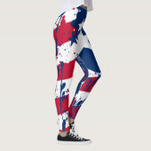 Amerikaanse vlag voor sterren en strips-plastische leggings (Rechts)