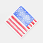 Amerikaanse vlag voor sterren en strips servet (Hoek)