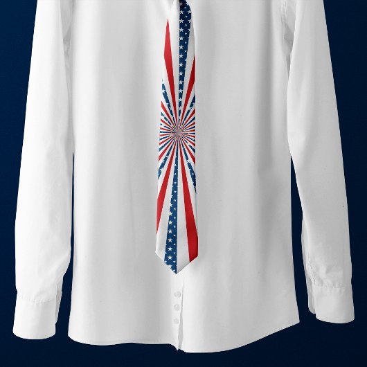 Amerikaanse vlag voor sterren en strips stropdas