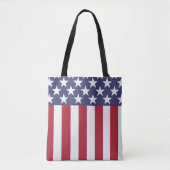 Amerikaanse vlag voor sterren en strips tote bag (Voorkant)