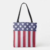 Amerikaanse vlag voor sterren en strips tote bag (Achterkant)